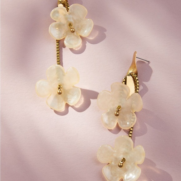 Anthropologie Flower Earrings - Picture 2 of 2